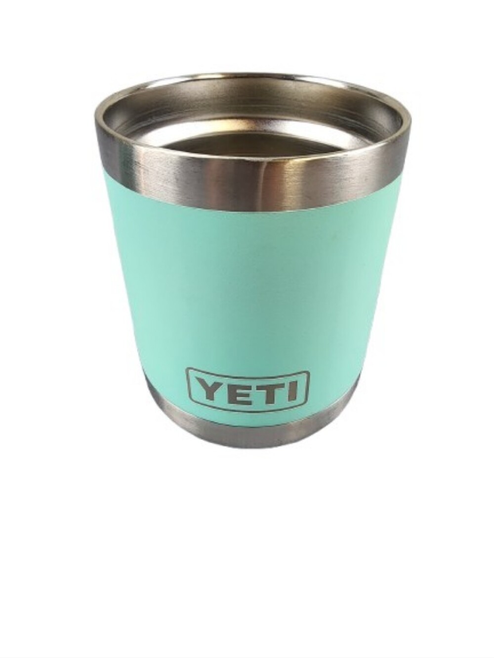 Yeti Powder-Coated Can Cooler in Aqua 10oz Rambler Lowball No Lid